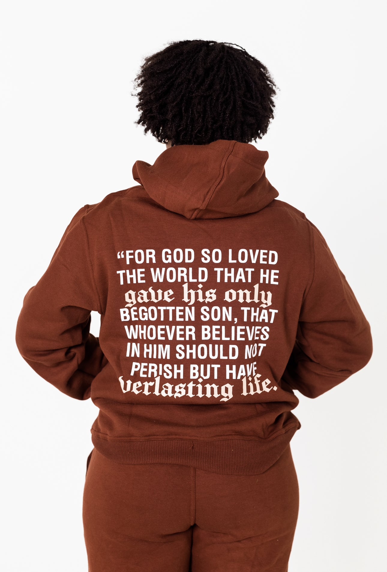 GOD IS SO KIND I Brown x Cream Hoodie