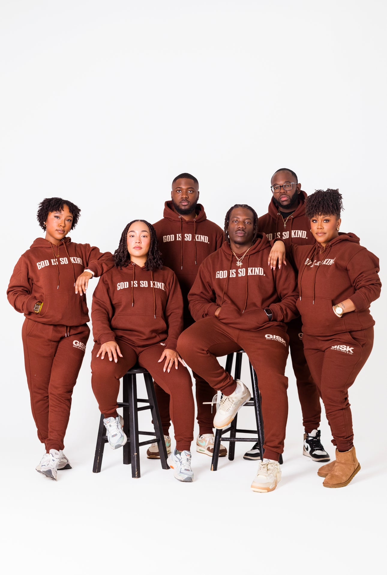 GOD IS SO KIND I Brown x Cream Hoodie