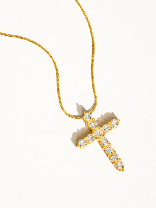 Follow Me Cross Necklace