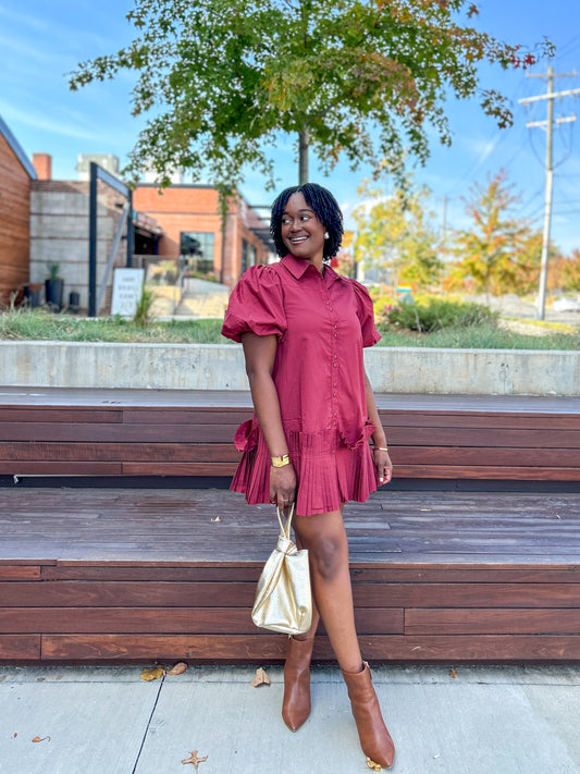 Gratitude Pleated Dress