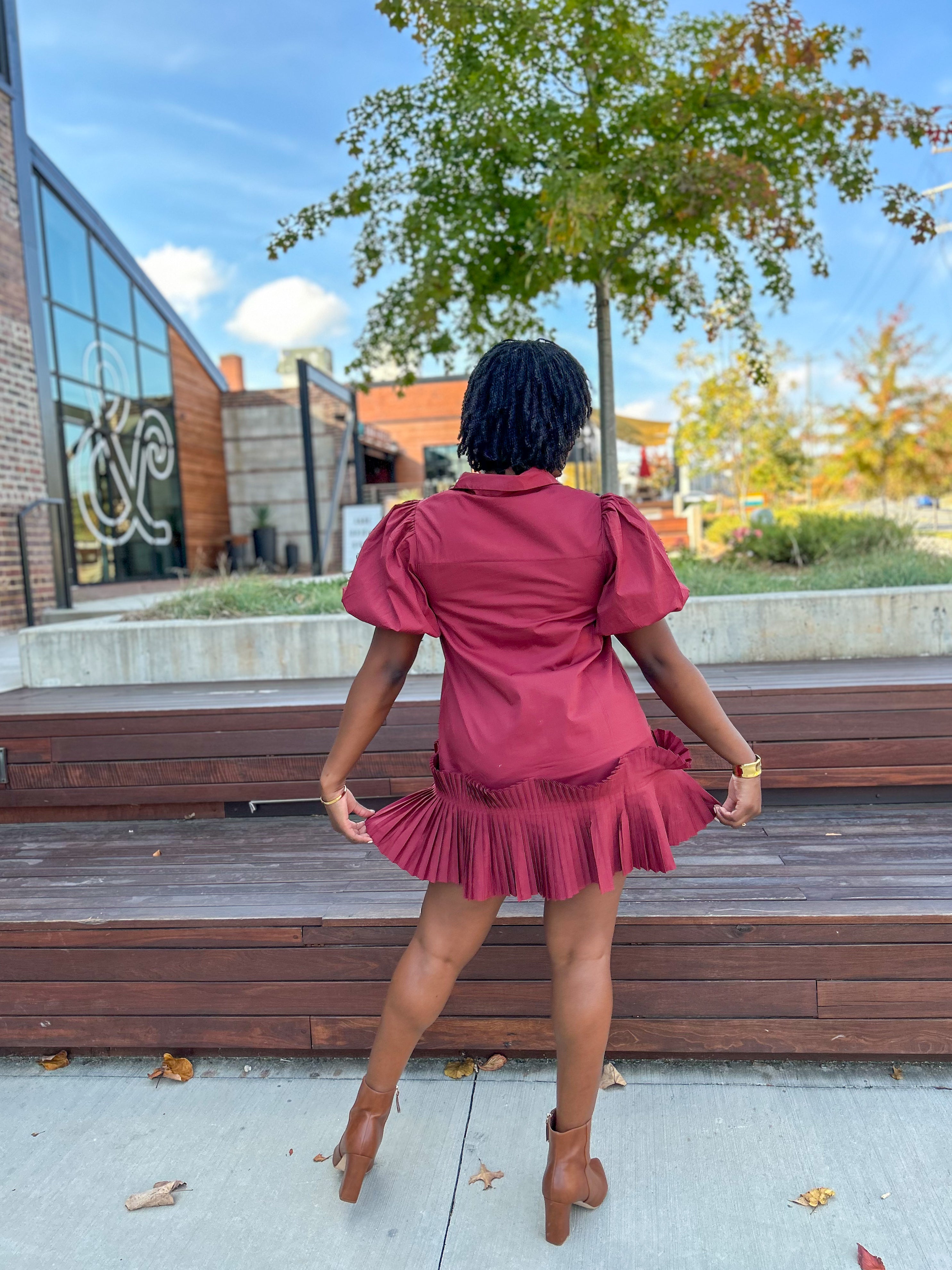 Gratitude Pleated Dress