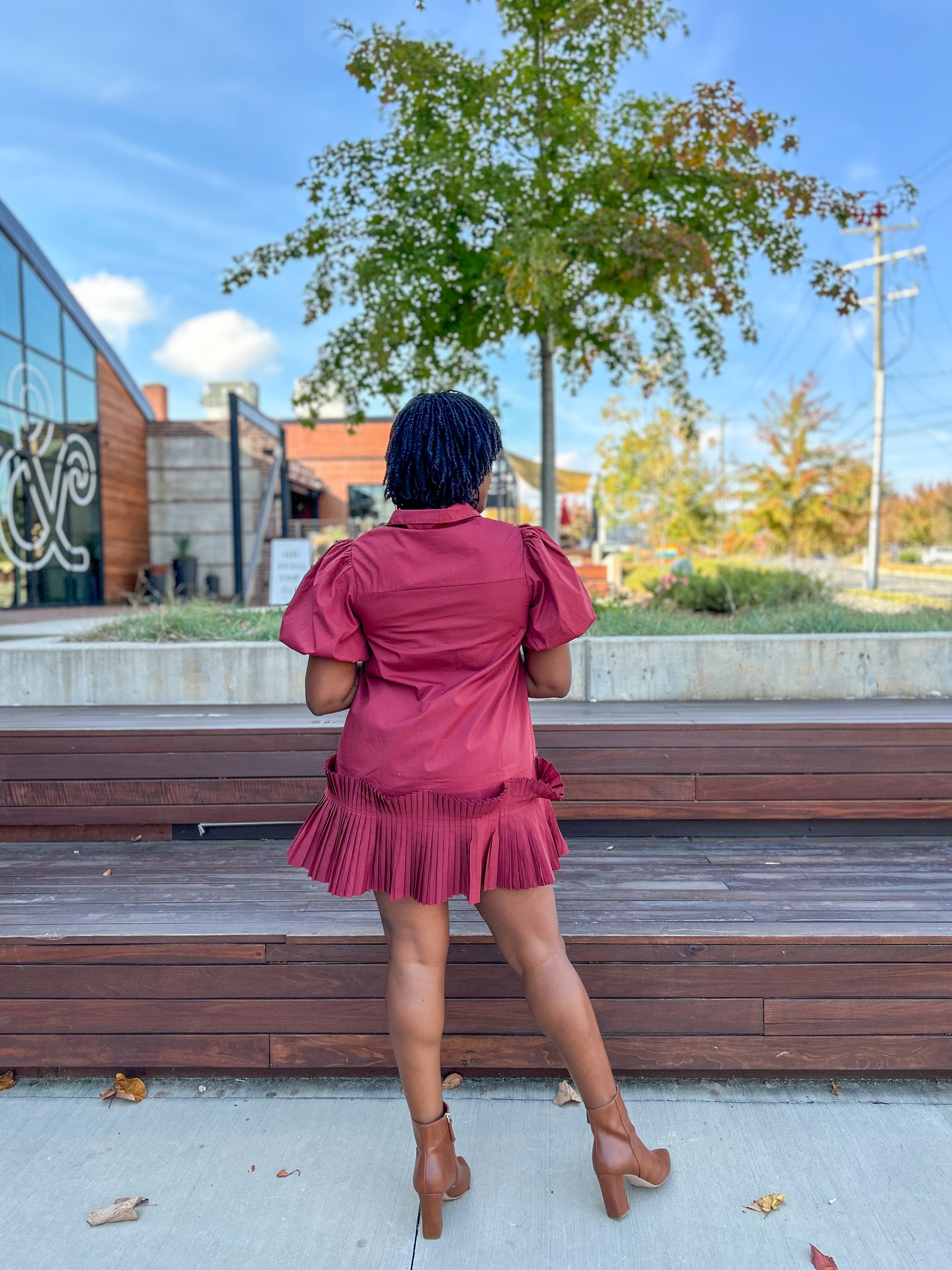 Gratitude Pleated Dress